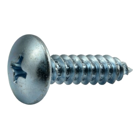 Sheet Metal Screw, #10 X 3/4 In, Zinc Plated Steel Truss Head Phillips Drive, 35 PK